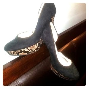 Python Black Heels